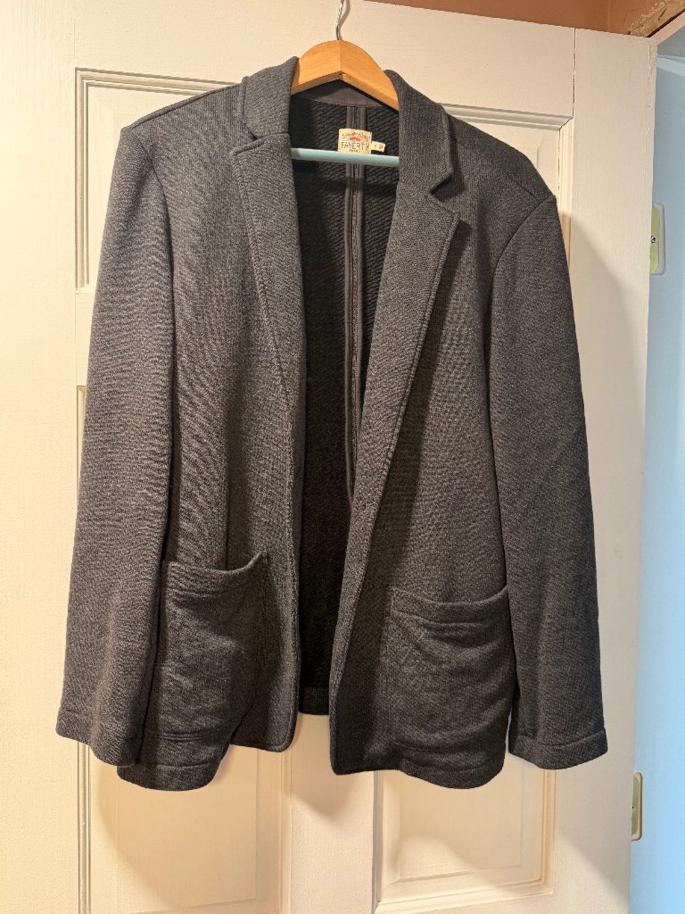 Faherty Inlet Women's Blazer - L - feels like a sweatshirt!